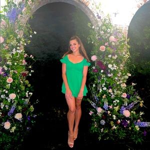 Green romper/dress size large juniors